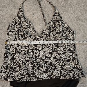 LOFT Brown & White Floral XL Top and Brown Victoria Secert Large Bottoms